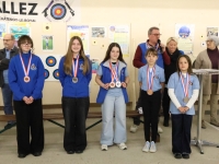 Championnat de France des clubs Ecole de tir - 2 équipes de 3 filles, 2 médailles remportées : 1 médaille d’argent, 1 médaille de bronze.
