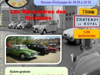 2ème  Rassemblement de véhicules anciens organisé par Vol'en Tacots dimanche 14 Mai de 10h00 à 18h00 aux Rotondes à Châtenoy le Royal.