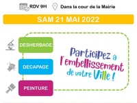 Châtenoy le Royal, ville label 4 fleurs organise sa journée citoyenne le samedi 21 mai 2022