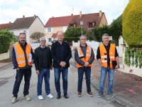 Travaux de rénovation du réseau gaz rue du Béarn, de Normandie et de Cruzille à Châtenoy le Royal.