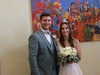 Max et Léna se sont dit "oui" pour la vie devant Monsieur le maire à la mairie de Châtenoy le Royal.