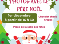 Photos avec le Père Noël à Crissey le 1er décembre à partir de 16h30