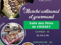  L’association Les Amis de Crissiacum à Crissey (Préservation et sauvegarde du patrimoine) organise un marché artisanal et gourmand les 12 et 13 novembre 2022 à la salle des fêtes de Crissey. .