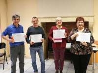 L’amicale intervillages pour le don de sang bénévole de Crissey, Lessard, Sassenay, Virey a remis les diplômes aux donneurs bénévoles émérites.