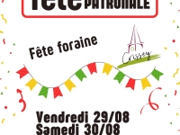 La fête patronale de Crissey c'est vendredi 29, samedi 30, dimanche 31 août et lundi 1er septembre 2025.