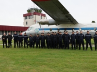 La promotion 2025 des Cadets de la gendarmerie 71 en visite au centre de formation de l’Ecole Nationale de l'Aviation Civile ENAC à l’aéroport de St Yan.