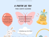 Les "JOEUFS DE PAQUES"  vous attendent le samedi 19 avril de 15h à 20h30 au Parc Sainte Suzanne à Fontaines.