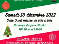 Fontaines Echanges organise son marché de Noël samedi 10 décembre à la salle St Hilaire de Fontaines de 10h00 à 18h00