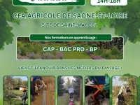 Saint Marcel - Le CFAA71- Site de Saint-Marcel vous ouvre ses portes sur rendez-vous, le mercredi 13 mai, de 14h à 18h,
