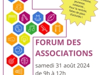 Forum des Associations de Fontaines samedi 31 Août de 9h00 à 12h00 au parc Sainte Suzanne.