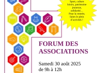 Fontaines : Forum des associations samedi 30 août Parc Sainte Suzanne de 9h00 à 12h00