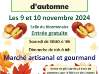 Fragnes La Loyère : 15ème édition de la Pomme et les Saveurs d'Automne les 9 et 10 novembre  salle du Bicentenaire.