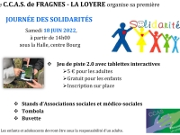 Samedi 18 juin après midi le CCAS de Fragnes la Loyère organise sa première journée des solidarité
