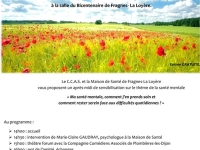 Le CCAS de Fragnes La Loyère propose un après-midi de sensibilisation sur le thème  "Ma santé mentale, comment j'en prends soin et comment rester serein face aux difficultés quotidiennes ?" 