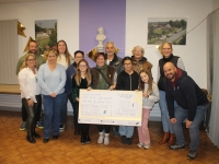 La Maison des jeunes a remis un chèque de 1200 € à « Le Rêve de Marie Dream » dans le cadre de Septembre en Or.
