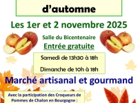 Fragnes La Loyère : 16ème édition de la "Pomme et les Saveurs d'Automne" c'est aussi le 2 novembre 2025 salle du Bicentenaire.