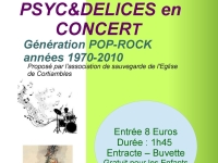 Concert Pop Rock à l’église de Cortiambles à Givry vendredi 26 Août 2022 à 20h00 avec PSYC&DELICES.