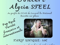 Alexia Steel en concert à la salle de la Curaine à Lessard-le-National Samedi 15 novembre 2025.