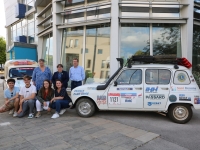 Les 2 équipages locaux engagés dans cette 26ème édition du "4L Trophy" 100% jeunes, heureux de leur périple en terre marocaine qui s’est déroulé du 5 au 15 mai.