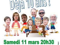  « Les CABAZOU ! Déjà 10 ans » samedi 11 mars 2023 à 20h30 à l’Espace Georges Brassens à Saint Rémy. 