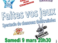 Les CABAZOU! en spectacle de chansons théâtralisées le samedi 9 mars à 20h30 salle Brassens à Saint Rémy.