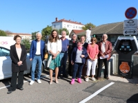 On parle Electromobilité à Saint Rémy avec l’inauguration de la borne de rechargement rue Auguste Martin.