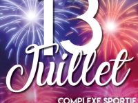 St Rémy : 13 juillet animations et feu d'artifice stade Jérémiasz à partir de 21h00.