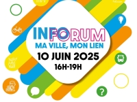 Saint Rémy lance la première édition d' INFORUM Ma ville, mon lien mardi 10 juin de 16h00 à 19h00 place de la mairie.