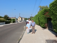 St Rémy : les trottoirs route de Givry ont retrouvé une nouvelle jeunesse dans le cadre du "plan piéton".