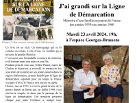 A l’invitation de "Saint-Rémy Patrimoine", mardi 23 avril 2024 à 19h, à l’espace Georges Brassens, Gilles Platret présentera son livre « J’ai grandi sur la Ligne de Démarcation ».