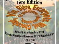  Première édition de "Déguste ta Bourgogne" organisée par Saint Rémy Environnement salle Brassens samedi 21 décembre.