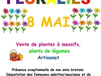  Saint Désert : Floralies salle des Rocheriaux, vente de plantes à massifs, plants de légumes, Artisanat