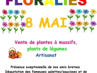 Floralies Salle des Rocheriaux à Saint Désert, Vente de plantes à massifs, plants de légumes, Artisanat