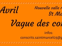 Dernière chance pour réserver votre place pour les conscrits de Saint-Marcel : rendez-vous à la salle des gares ce samedi 18 mars de 9h à 12h 
