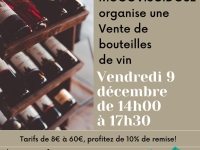 L’association « Vaincre la mucoviscidose » organise une vente de bouteilles de vin 