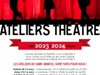 Ateliers théâtre 2023/2024 : Sophie Mère, est la nouvelle animatrice pour cette nouvelle saison 