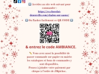 Ambiance et loisirs vous propose sa vente de chocolats, sapin de Noël et vins 