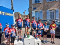 Vélo club de Saint-Marcel : des podiums en pagaille au 29ème prix des commerçants et artisans de Verdun sur le Doubs.