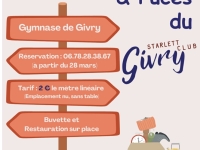 Le Givry Starlett Club organise son vide grenier ce dimanche et vous attend nombreuses et nombreux !