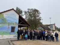 La belle fresque initiée par « Patrimoine et Mémoires de Lans a été inaugurée ce samedi 