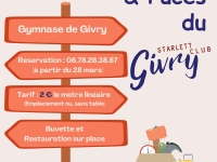 Le Givry Starlett Club organise son vide grenier le 17 mai prochain 