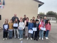 Ouroux-sur-Saône : Inauguration de la plaque de l'Ordre National du Mérite à l'Ecole primaire