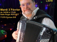 Animation dansante avec Tony FONTAINE organisée par le CCAS mardi 3 février à la salle Roger Rochet d'Ouroux-sur-Saône.