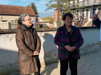 Saint Germain-du-Plain : Inauguration du chemin Lavaux en présence de Suzanne et Andrée, les soeurs Lavaux