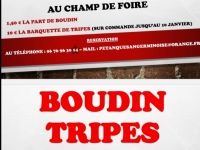 Saint Germain-du-Plain : la pétanque propose du boudin et des tripes pour financer le club