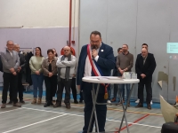 Lux : M. le maire Stéphane Hugon, présente ses vœux aux luxois en présence de Miss Lux