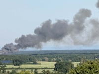 Gros incendie à la déchetterie de Granges ce dimanche 