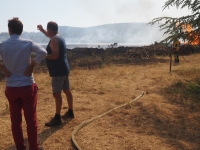Incendie à Mercurey - 80 pompiers sur zone, un super puma attendu 