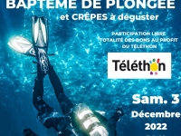 Samedi 3 décembre, baptême de plongée et crêpes au Centre Orthopédique de Dracy-le-Fort dans le cadre du Téléthon 2022