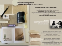 Un Atelier Coaching Déco* ça vous tente ? C’est samedi 14 octobre chez Peintures & Sols sur inscription !